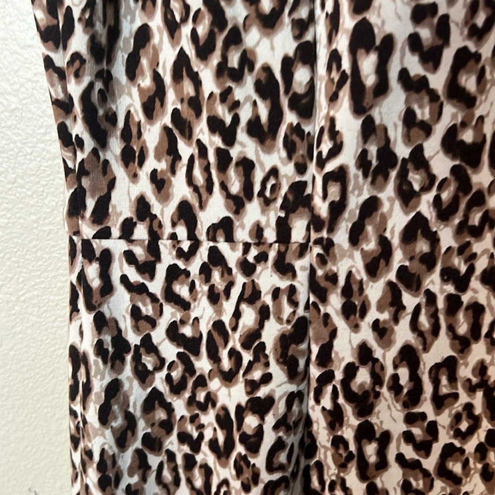 Chico’s Leopard animal Print Sleeveless Dress animal print comfort fun - Picture 6 of 8